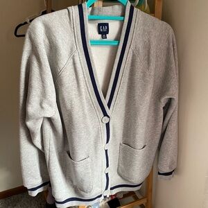 GAP Varsity Fleece Cardigan